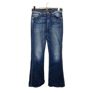 7 for All Mankind High Waist Bootcut Blue Women's Denim Jeans Size 32